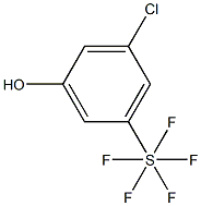 3-Chloro-5-(pentafluorothio)phenol, 97% Structure