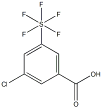 3-Chloro-5-(pentafluorothio)benzoic acid, 97% Struktur
