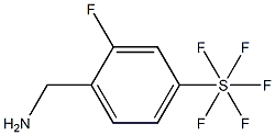 2-Fluoro-4-(pentafluorothio)benzylaMine, 97% Structure