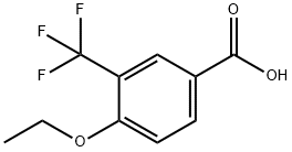 4-エトキシ-3-(トリフルオロメチル)安息香酸 化学構造式