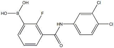 3-(3,4-DichlorophenylcarbaMoyl)-2-fluorobenzeneboronic acid, 97% Struktur
