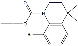 tert-butyl 8-broMo-4,4-diMethyl-3,4-dihydroquinoline-1(2H)-carboxylate Structure