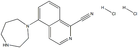 5-(1,4-diazepan-1-yl)isoquinoline-1-carbonitrile dihydro chloride Structure