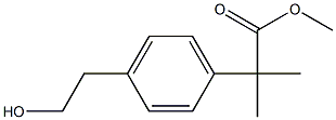 Methyl 2-(4-(2-hydroxyethyl)phenyl)-2-Methylpropanoate Structure