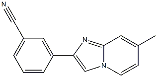 3-(7-METHYLIMIDAZO[1,2-A]PYRIDIN-2-YL)BENZONITRILE Structure