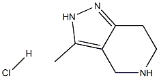 3-Methyl-4,5,6,7-tetrahydro-2H-pyrazolo[4,3-c]pyridine hydrochloride Structure