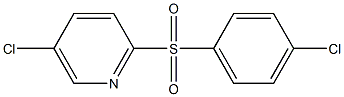 5-氯-2-(4-氯苯磺酰基)吡啶, , 结构式