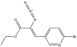 (Z)-ethyl 2-azido-3-(6-broMopyridin-3-yl)acrylate