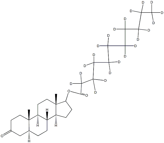 5a-Androstan-17-ol-3-one Undecanoate-d21 Struktur