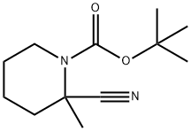 1-BOC-2-CYANO-2-METHYLPIPERIDINE Struktur