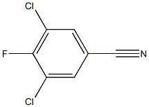 3,5-二氯-4-氟苯腈,,结构式