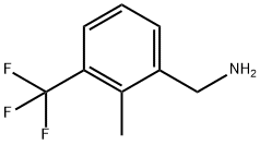 2-メチル-3-(トリフルオロメチル)ベンジルアミン 化学構造式