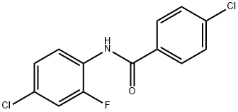 4-chloro-N-(2-fluorophenyl)benzamide 化学構造式