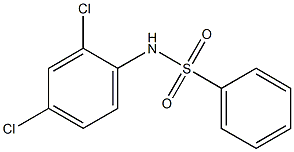 N-(2,4-dichlorophenyl)benzenesulfonamide 化学構造式