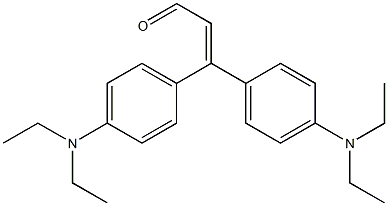3,3-Bis[4-(diethylamino)phenyl]acrylaldehyde Structure