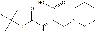 Boc-3-(1-piperidinyl)-L-alanine Structure