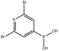 (2,6-二溴吡啶-4-基)硼酸, 2096340-19-9, 结构式
