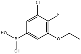 (3-氯-5-乙氧基-4-氟苯基)硼酸,2096339-86-3,结构式