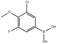 3-Chloro-5-fluoro-4-methoxyphenylboronic acid Structure