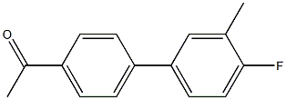 1-[4-(4-fluoro-3-methylphenyl)phenyl]ethanone Struktur