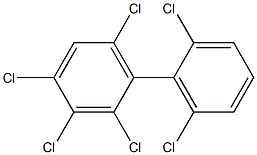 2,2',3,4,6,6'-Hexachlorobiphenyl Solution 结构式