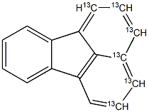 Fluoranthene  (13C6) Solution 结构式