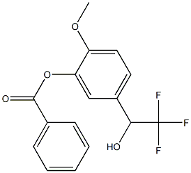 2-Methoxy-5-(2,2,2-trifluoro-1-hydroxyethyl)phenyl benzoate