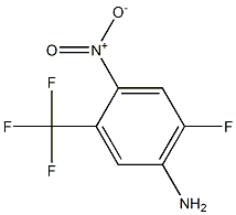 2-硝基-4-氟-5-氨基三氟甲苯, , 结构式