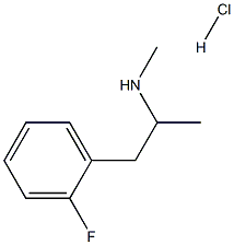 2-Fluoromethamphetamine (hydrochloride) Struktur