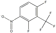 2,6-二氟-3-硝基三氟甲苯, , 结构式