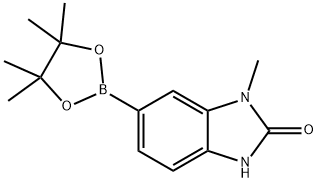 1-METHYL-6-(4,4,5,5-TETRAMETHYL-1,3,2-DIOXABOROLAN-2-YL)-1H-BENZO[D]IMIDAZOL-2(3H)-ONE, 944805-83-8, 结构式