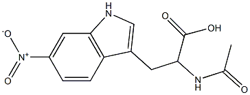 2-acetaMido-3-(6-nitro-1H-indol-3-yl)propanoic acid Structure