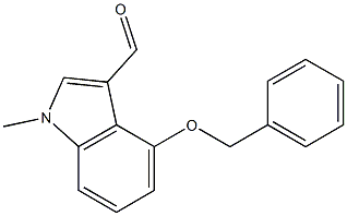 4-(benzyloxy)-1-Methyl-1H-indole-3-carbaldehyde Struktur