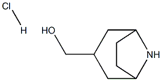 exo-8-Azabicyclo[3.2.1]octane-3-Methanol hydrochloride Structure