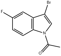1-Acetyl-3-broMo-5-fluoroindole Structure