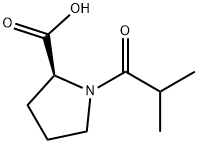 (2S)-1-[2-Methylpropanoyl]-pyrrolidine-2-carboxylic Acid Structure