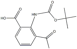 3-Acetyl-2-tert-butoxycarbonylaMino-benzoic acid Structure