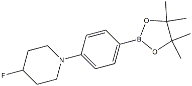4-Fluoro-1-(4-(4,4,5,5-tetraMethyl-1,3,2-dioxaborolan-2-yl)phenyl)piperidine Structure