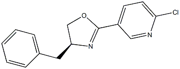 (S)-4-Benzyl-2-(6-chloropyridin-3-yl)-4,5-dihydrooxazole Struktur