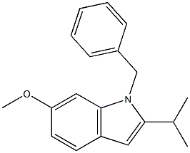 1-benzyl-2-isopropyl-6-Methoxy-1H-indole 结构式