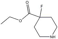 4-Fluoro-piperidine-4-carboxylic acid ethyl ester Structure