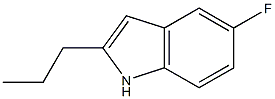 5-Fluoro-2-propyl-1H-indole Struktur