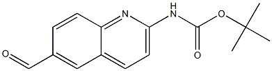 tert-butyl 6-forMylquinolin-2-ylcarbaMate Structure
