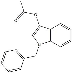 Acetic acid 1-benzyl-1H-indol-3-yl ester Structure