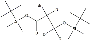 2-BroMo-1,3-bis(tert-butyldiMethylsilyloxy)propane-d4 Struktur