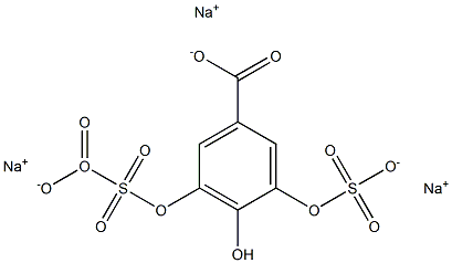 5-Carboxy-2-hydroxyphenyl Sulfate 3-O-Sulfate SodiuM Structure