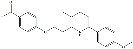 4-[3-[Butyl(4-Methoxyphenyl)Methyl]aMinopropoxy]-benzoic Acid Methyl Ester Structure