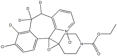 Loratadine-d4 Epoxide N-Oxide 化学構造式