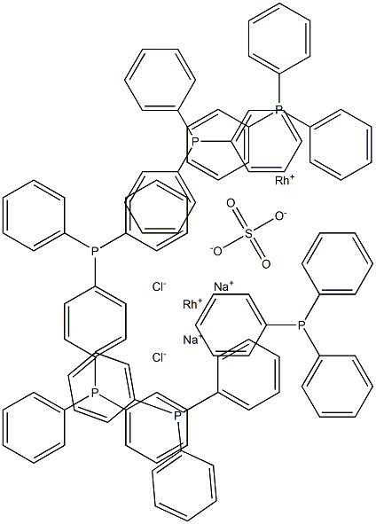 Tris(triphenylphosphine)rhodiuM(I) Chloride Sulfate SodiuM Salt Structure
