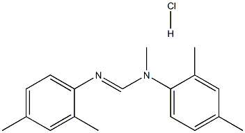 N,N'-Bis(2,4-diMethylphenyl)-N-MethylMethaniMidaMide Hydrochloride Structure